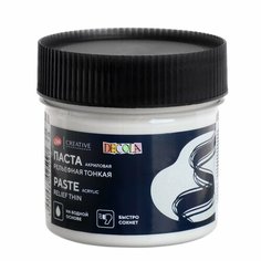 Паста текстурная, белая тонкая 100 мл ЗХК Decola, акриловая, 5827975 Россия