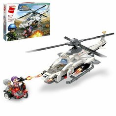 Конструктор Миротворцы «Штурмовой вертолёт», 352 детали Qman