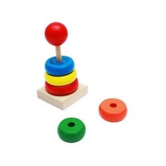 Деревянная пирамида 7дет ИД-8987 Рыжий кот