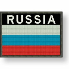 Нашивка флаг россии с надписью RUSSIA на липучке, шеврон тактический на одежду, цвет #01, 7,5*5,5 см. Патч военный с вышивкой Shevronpogon, РФ