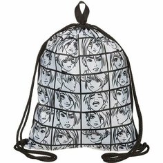 Мешок для обуви №1School Аниме Комикс, 1 ручка, светоотр,51х41