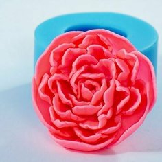 Силиконовая форма для мыла Пион №6 3D, для свечей гипса 1шт 7*7*4см Нет бренда