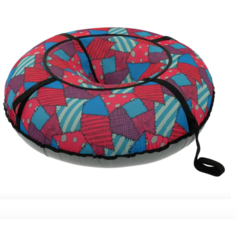 Тюбинг-ватрушка, диаметр чехла 120 см, тент/оксфорд/d120/цвет розовый/разноцветный Мир удивительных товаров
