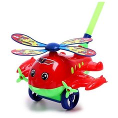 Каталка на палочке "Вертолет", цвета микс./В упаковке шт: 1 E.Store