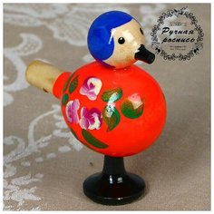 Свистулька «Птичка», 8,5 см, микс, ручная роспись Noname