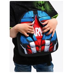 MARVEL Рюкзак детский "Капитан Америка" на молнии, 23х27 см, Мстители