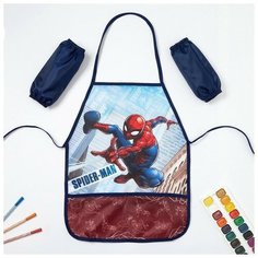 MARVEL Фартук с нарукавниками детский "Человек-Паук", 49 х 39 см