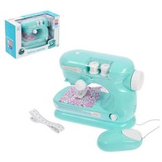 Швейная машина Мята с катушками, лапка двигается, световые и звуковые эффекты Нет бренда