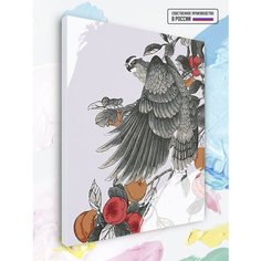 Картина по номерам Орел с персиками, 40 х 50 см