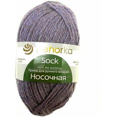 Пряжа "Носочная" (22-Сирень) Состав 50% Шерсть, 50% Акрил Производитель Пряжа Пехорка Вес мотка 100 Длина 200