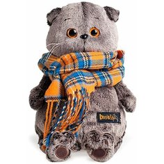 Мягкая игрушка Басик и шарф в клеточку 25 см Budi Basa Collection