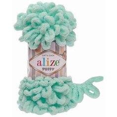 Пряжа Alize Puffy мята (19), 100%микрополиэстер, 9м, 100г, 2шт
