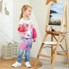 Фартук с нарукавниками детский "Paris", Коты аристократы, 49х39 см Нет бренда