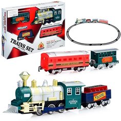 Железная дорога на батарейках, в коробке КНР