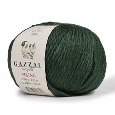 Пряжа Gazzal Viking Газзал Викинг, 4023, 30% шерсть, 70% акрил 100г, 100 м, 1 моток.