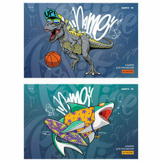 Альбом для рисования 40л, А4, на скрепке ArtSpace "Рисунки. Graffiti", эконом, 10 штук, 335583 Спейс