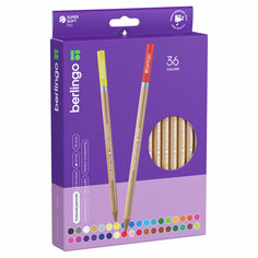 Карандаши цветные Berlingo "SuperSoft. Pro" 36цв, круглые, заточен, картон, европодвес