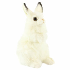 Реалистичная мягкая игрушка Hansa Белый кролик, 24 см
