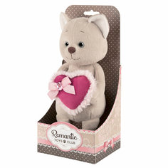 Мягкая Игрушка Maxitoys Luxury Romantic Toys Club Романтичный Котик с Розовым Сердечком, 25 см, в Коробке