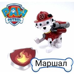 Фигурка Маршел Щенячий патруль подвижная с медалью Нет бренда