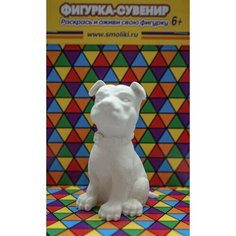 Фигурки смолики Пес Булли (белый) Smoliki