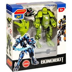Трансформер 2в1 BONDIBOT Bondibon робот-динозавр велоцираптор, BOX 22х16,5х9см
