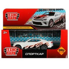 Спортивный автомобиль ТЕХНОПАРК Спорткар, 2106C134-R, 11 см, белый