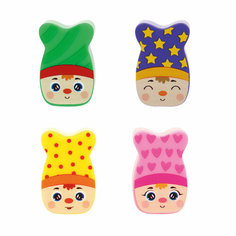 Точилка пластиковая Мульти-Пульти "Гномики" 1 отверстие, ассорти - 72 шт.