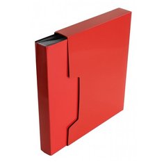 Набор из 14 штук Папка с 100 прозрачными вкладышами Бюрократ DeLuxe DLVBOX100RED A4 пластик 0.7мм красный в коробе