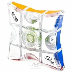 Спинер Антистресс Рубика / QiYi MoFangGe 1x3x3 Spinner прозрачный / Головоломка