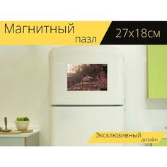Магнитный пазл "Утка, водоплавающая птица, клюв" на холодильник 27 x 18 см. Lots Prints
