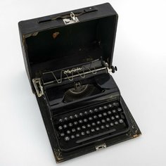 Машинка печатная модели "Progress" в оригинальном футляре, металл, пластик, дерево Raritetus