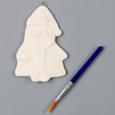 Елочное украшение под раскраску "Дед мороз", с подвесом Россия