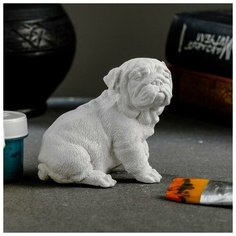 Фигура под роспись "Бульдог" 7х7х5см Хорошие сувениры