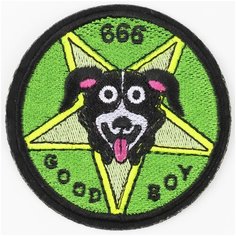 Нашивка, шеврон, патч (patch) Мистер Пиклз, размер 7,5*7,5 см, 1 шт. Нет бренда