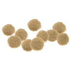 Помпоны для декорирования, творчества и рукоделия 15 мм бежевые, 30 шт. Китай