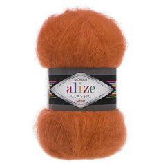 Пряжа Alize Mohair Classic New (Мохер Классик Нью) - 1 шт Цвет: 36 терракот 25% мохер, 24% шерсть, 51% акрил 100г 200м