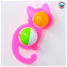 Погремушка «Кошечка», цвета микс АЭЛИТА