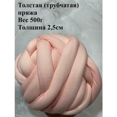 Толстая трубчатая пряжа для вязания руками 500г Twinkle Goods