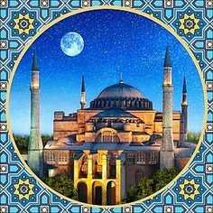 Алмазная мозаика 40*40 "Собор Святой Софии Стамбул" Нет бренда