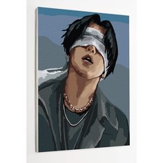 Картина по номерам на стену "Юнги/ Suga/ BTS" Раскрасим сами