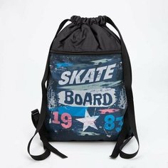 Мешок для обуви, отдел на шнурке, наружный карман, цвет чёрный Нет бренда