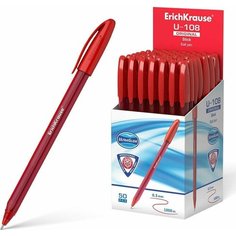 Ручка шариковая ErichKrause U-108 Original Stick 1.0, Ultra Glide Technology, цвет чернил красный (в коробке по 50 шт.)