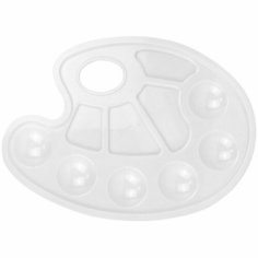 Палитра художника Гамма, 10 ячеек, пластик, 324932