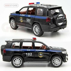 Детская полицейская машинка Тойота Ленд Крузер Прадо ФСБ 1:24 Che Zhi