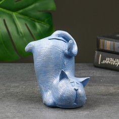 Хорошие сувениры Копилка "Котик кувырком" 13,5х10х13см