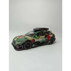 Машинка инерционная металл звук свет Ауди Audi RS6 Цвет Хаки Магазин игрушек Галчонок