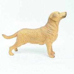 Фигурка животного собака породы Золотистый ретривер , для детей, мягкая , 21 см длина , Нет бренда