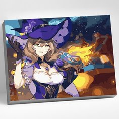 Картина по номерам Molly Геншин лиза 30х40 см 23 цвета CHR0121