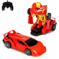 Робот радиоуправляемый Ламбо, трансформируется, работает от батареек, цвета Микс Denco Store